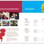 Een spread van de brochure van Jager Accomodatieverhuur